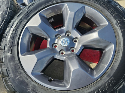 20" Ram 1500 OEM LIMITED Laramie wheels rims gray SET 2675 2722 NITRO 33"