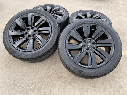 22" Lincoln Navigator OEM rims wheels Black Label 95384 10496 tires PIRELLI NEW