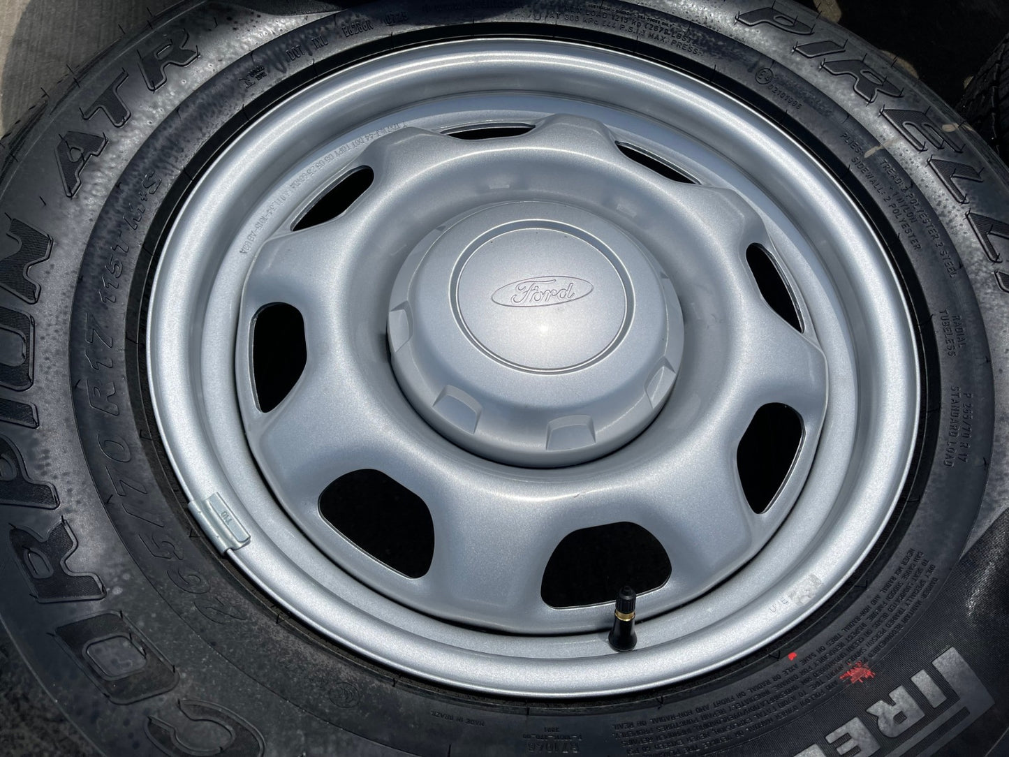 17" Ford F-150 OEM rims wheels 3857 tires steel 2024 2025 2026 PIRELLI A/T NEW