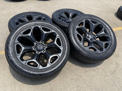 22" Dodge Ram 1500 OEM Laramie wheels LIMITED Gray 2685 2727 tires