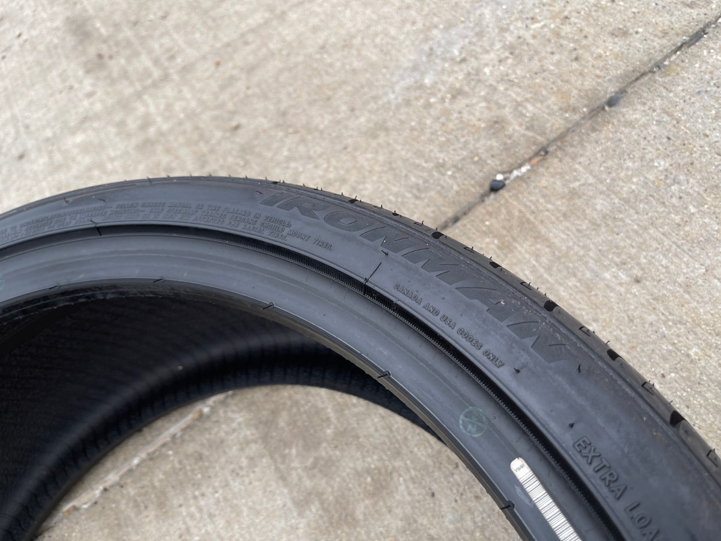 (1) 235/35/19 Ironman imove Gen 3 A/S tire 235/35R19 91W M+S NEW