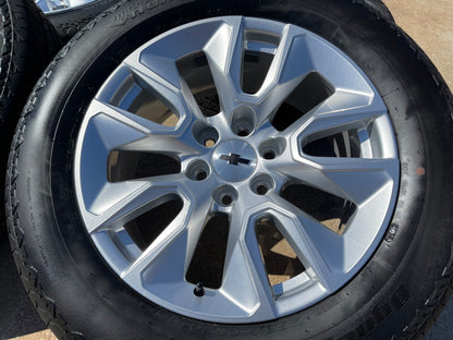 20" Chevy Silverado 1500 Tahoe OEM 5915 5916 wheels rims SET HANKOOK A/T2 NEW
