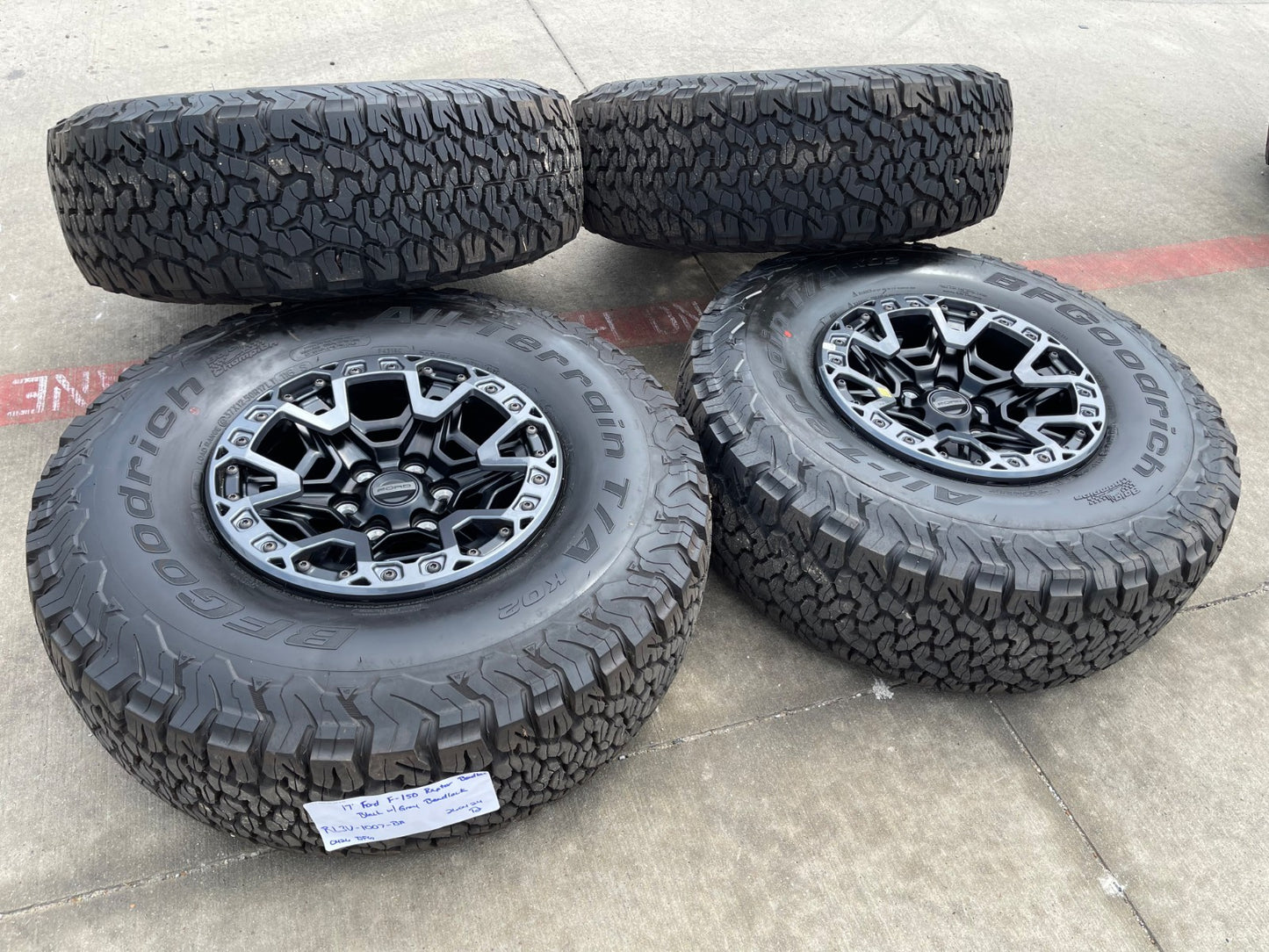 17" Ford F-150 Raptor R OEM BEADLOCK rims wheels 2025 2026 2027 BFG KO2 37" NEW