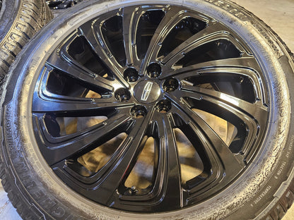 22" Lincoln Navigator OEM 10666 rims wheels BLACK LABEL SET MICHELIN NEW