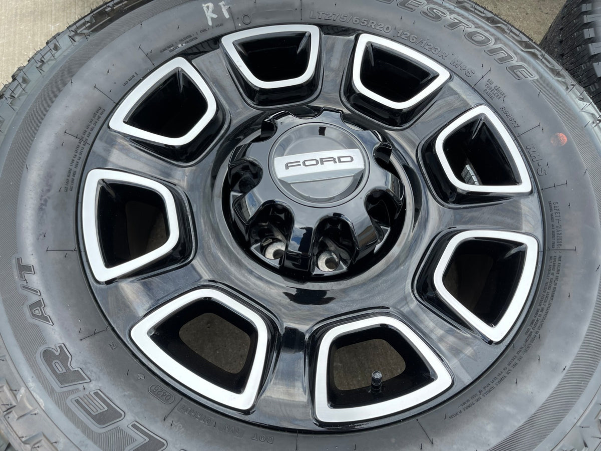 20" Ford F-250 F-350 OEM Lariat Platinum wheels rims 10486 SET BRIDGESTONE NEW