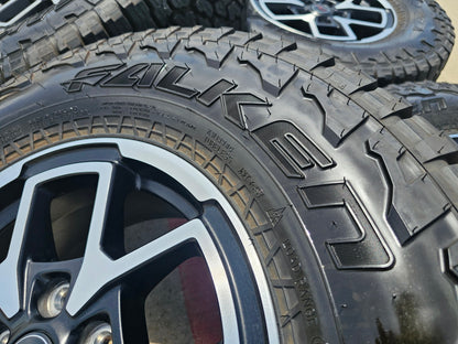 17" Jeep Wrangler Rubicon OEM wheels rims Gladiator tires A/T3 2025 NEW