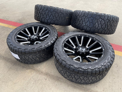22x10 22" Hostile H123 Typhoon wheels rims 8x165 8x6.5 Chevy GMC Ram 2500 3500