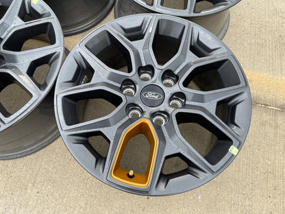 18" Ford Expedition F-150 TREMOR OEM rims wheels SET ORANGE 2027 NEW