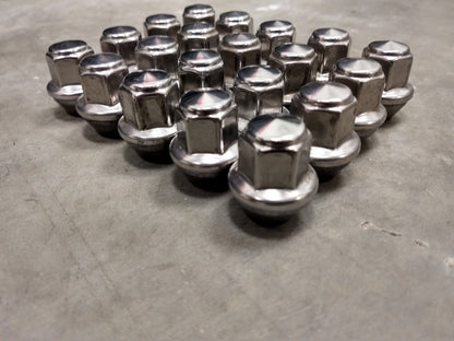 (20) 14x1.5 OEM Ford lug nuts polished Mustang OE 2015-2026