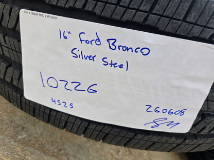 16" Bronco Ford Ranger steel wheels rims tires SET 10226 2022-2027