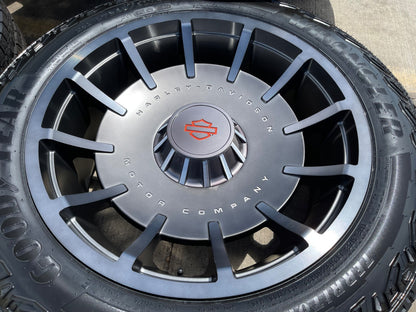 22" 22x10 Chevy Silverado Tahoe Suburban HARLEY DAVIDSON OEM wheels rims NEW 35"