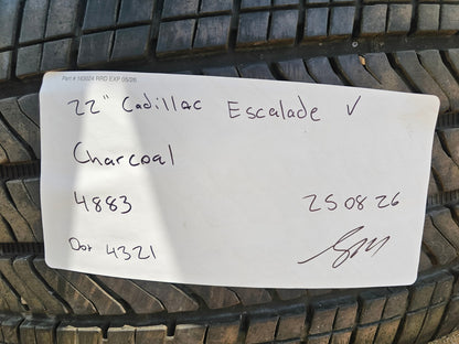 22" Cadillac Escalade V Platinum OEM 4883 95479 wheel rim 2023 2024 2025 NEW