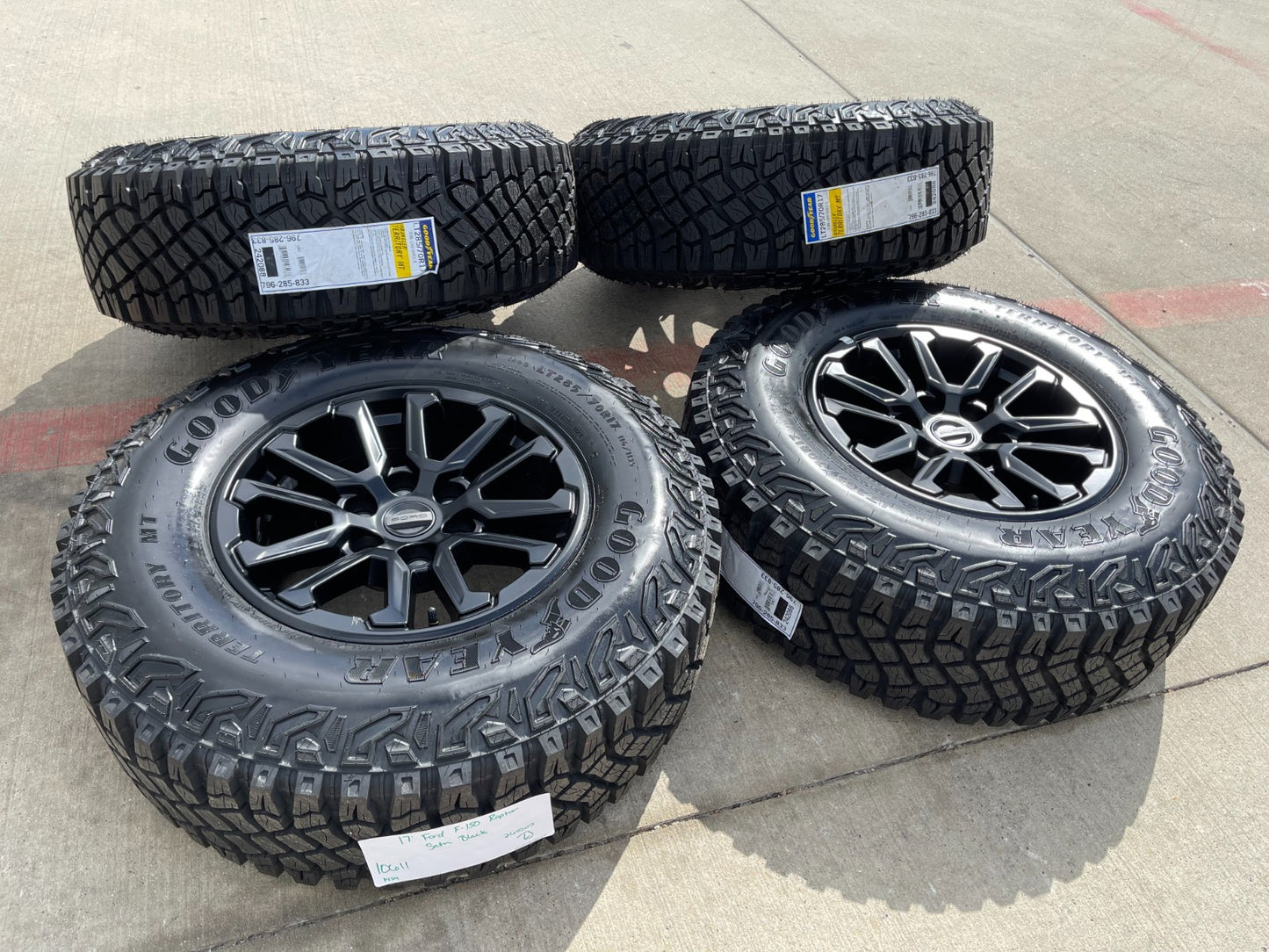 17" Ford F-150 Raptor OEM 10611 rims wheels Bronco 2025 2026 NEW GOODYEAR 33"