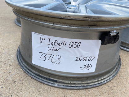 17" Infiniti Q50 G37 OEM 73763 73784 wheels rims SET Nissan Altima Maxima