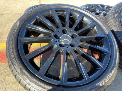 19" Mercedes AMG C E S Class OEM 85450 85451 wheels rims tires PIRELLI
