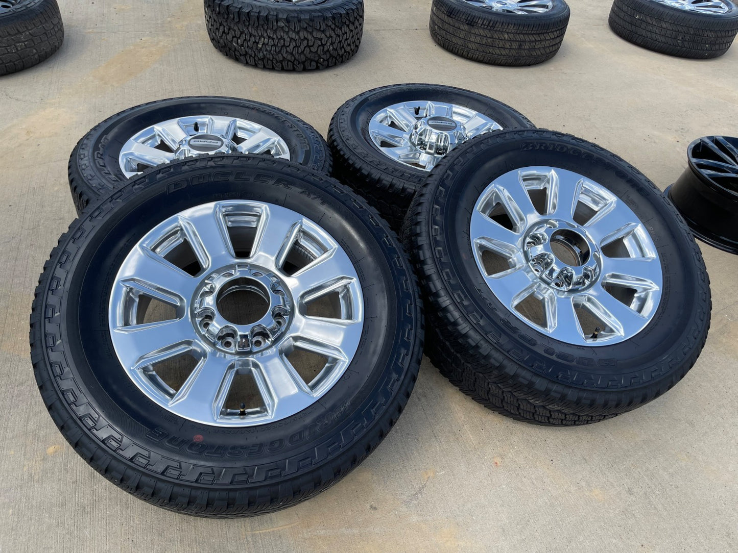20" Ford F-250 F-350 Platinum OEM rims wheels 10103 tires BRIDGESTONE A/T SET