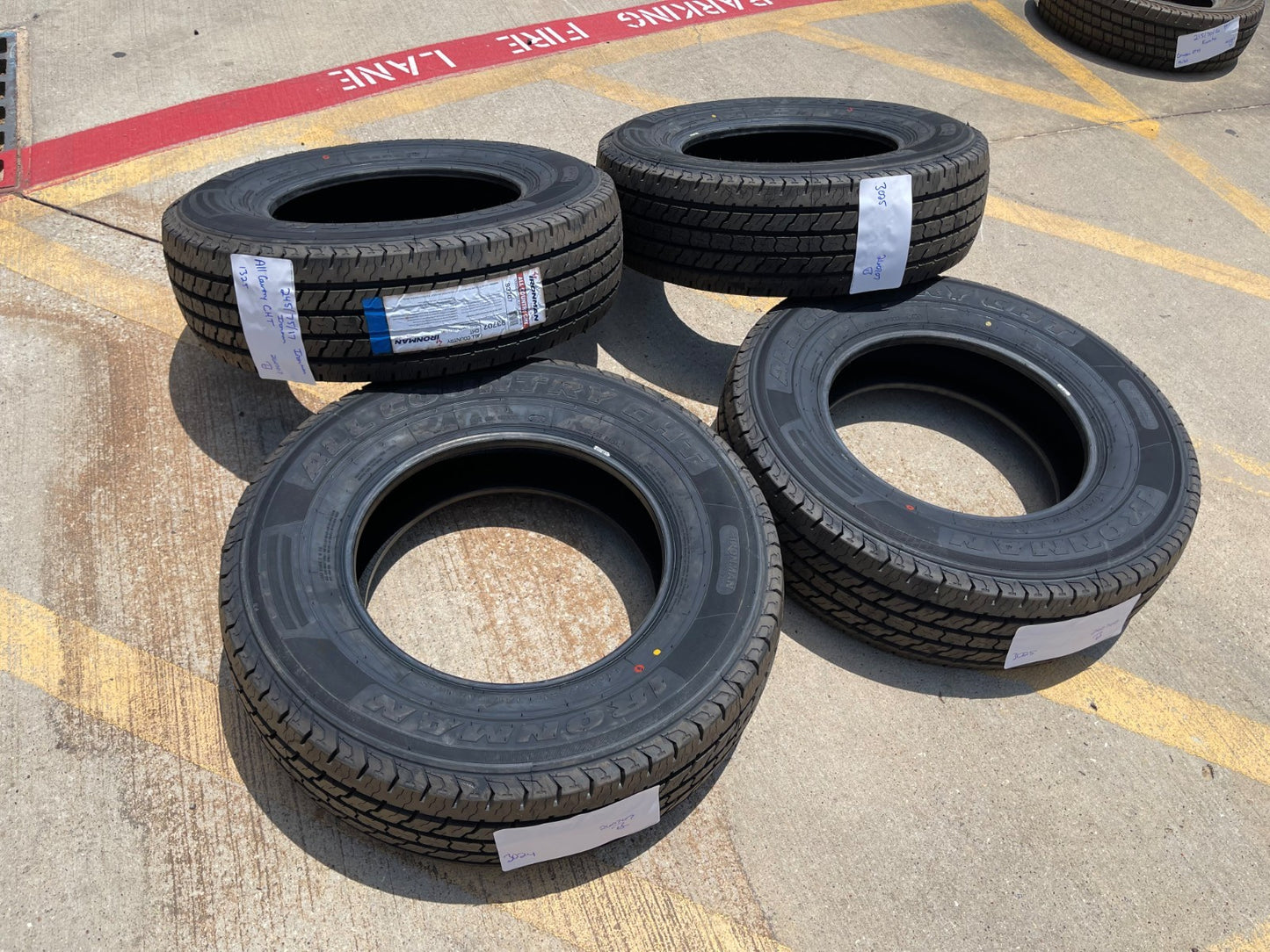 (4) 245/75/17 Ironman All Country CHT tires 245/75/17 M+S LT 10 ply LRE NEW