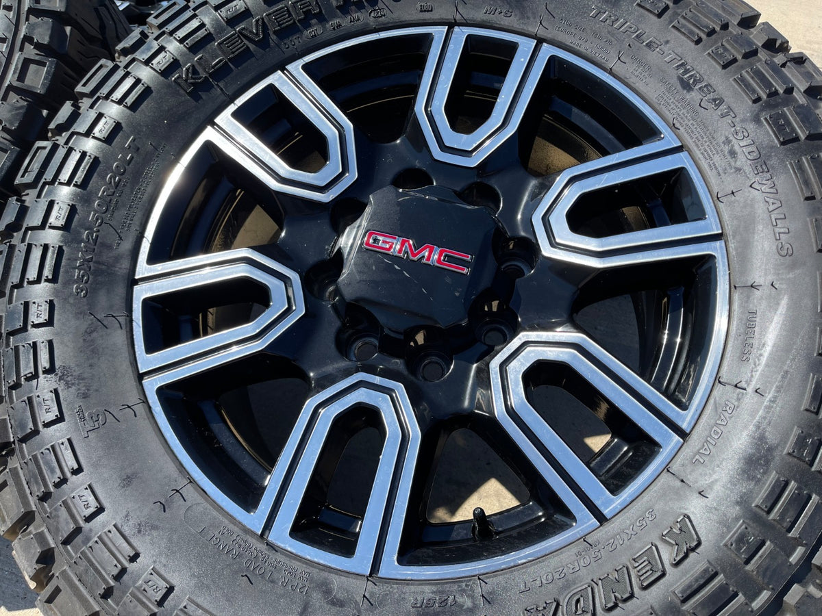 20" GMC Sierra AT4 2500 3500 OEM wheels rims 5950 Silverado KENDA 35" SET