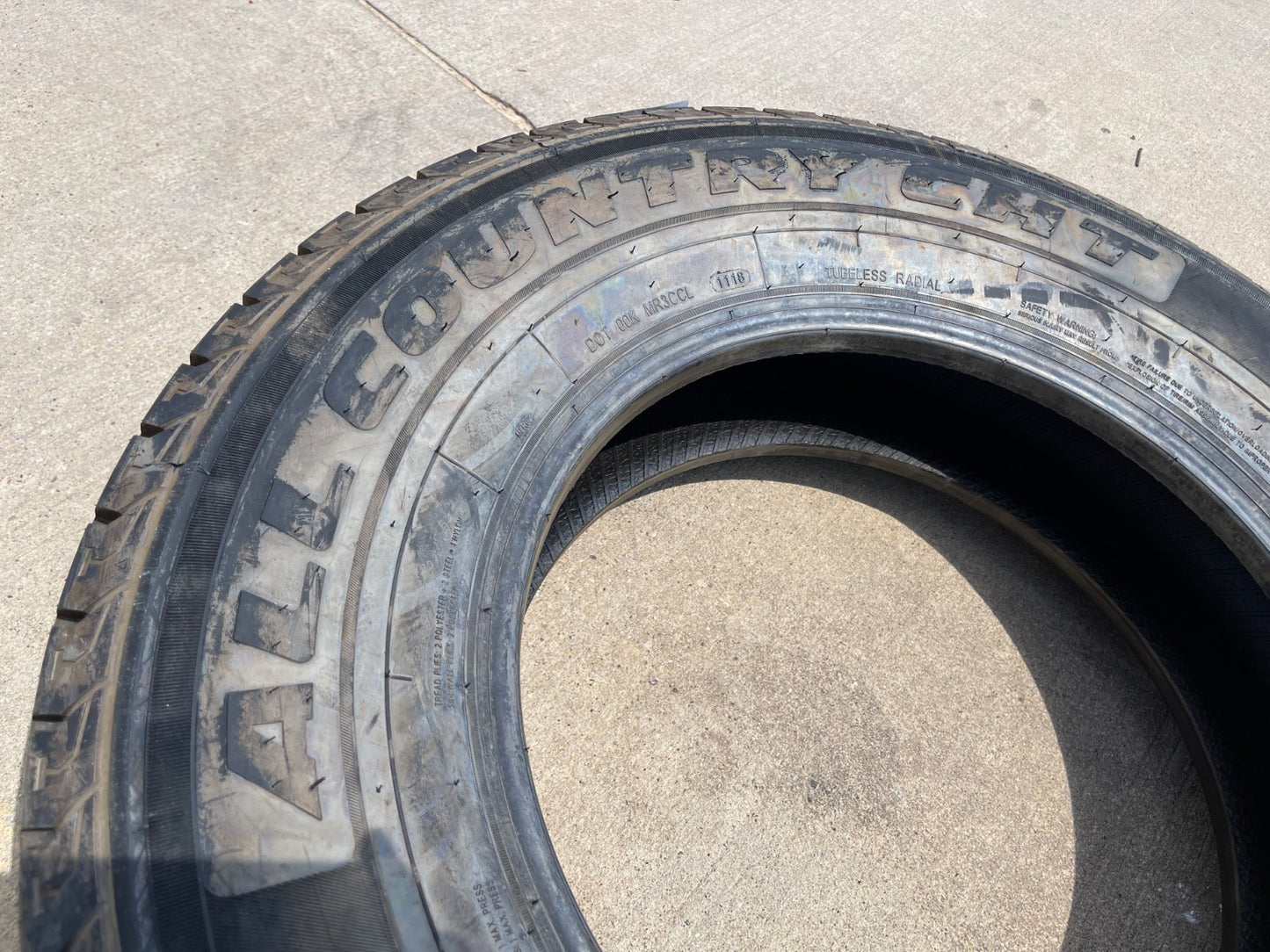 (1) 245/75/17 Ironman All Country CHT tire 245/75R17 M+S 120R LT 10 ply LRE NEW