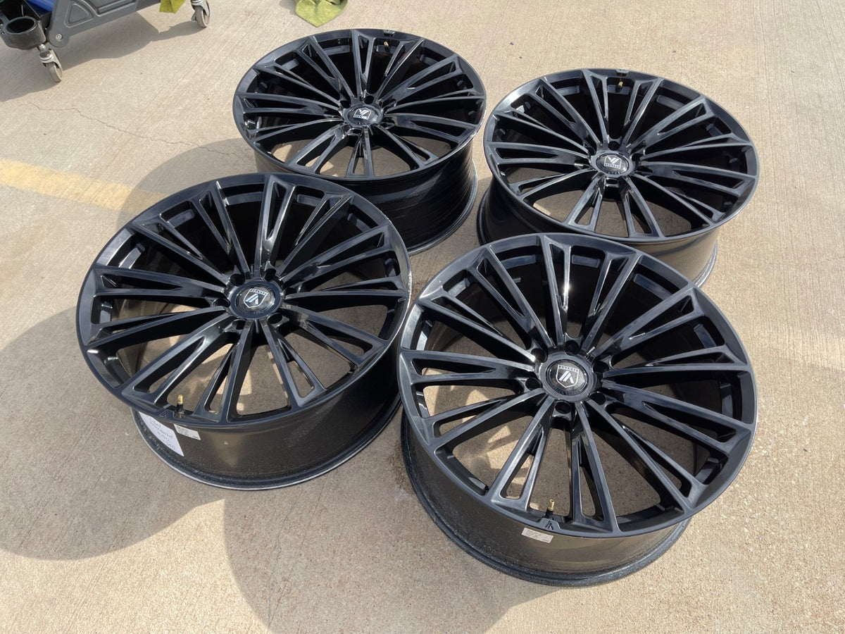 24" 24x10 Asanti Black Label ABL30 Corona Silverado RAM wheels rims 6x139 6x5.5