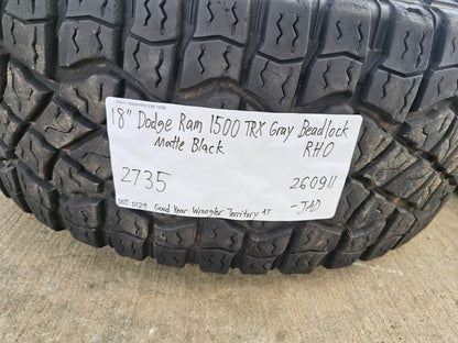 18" Dodge Ram 1500 TRX Beadlock OEM 2735 RHO wheels rims SET 2024 2025 2026