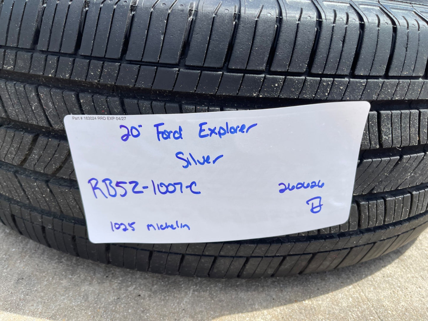 20" Ford Explorer Limited OEM rims wheels tires SET Lincoln Aviator MICHELIN