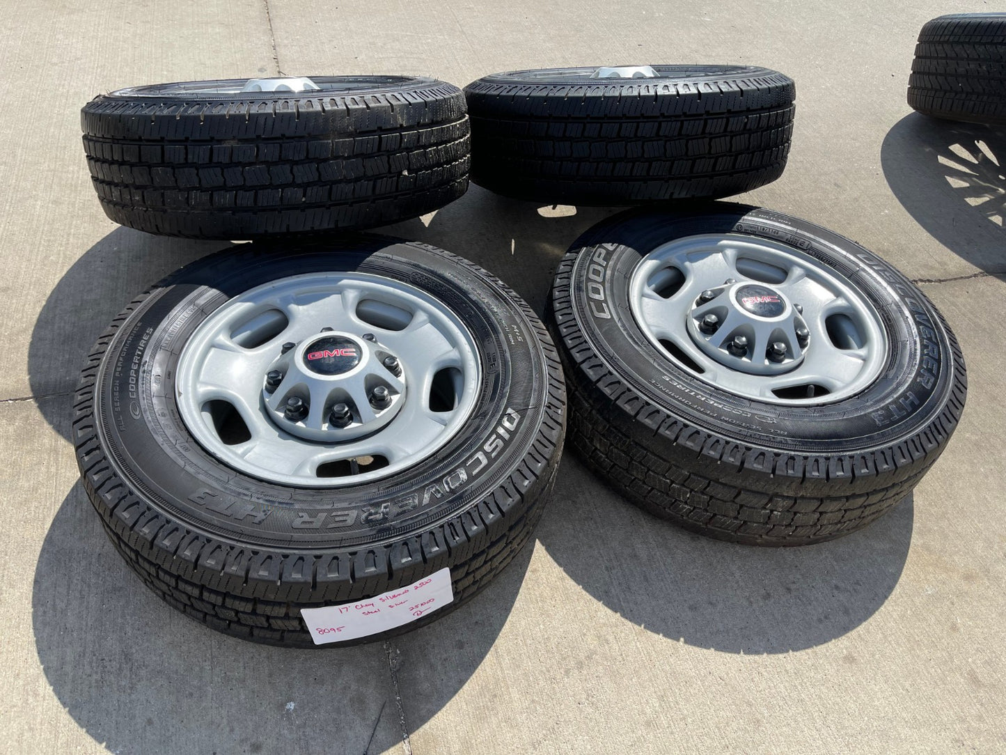 17" Chevy Silverado GMC Sierra 2500 3500 OEM 8095 wheels COOPER H/T3