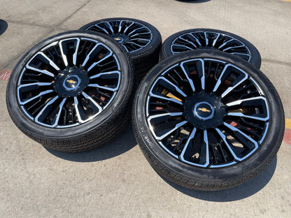 24" Chevy Tahoe Suburban Silverado OEM High Country wheels rims 2026 2027 NEW