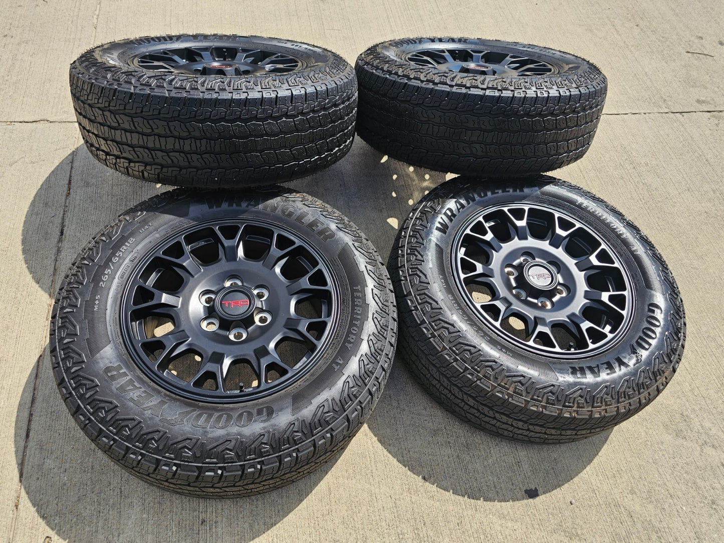 18" Toyota Tacoma 4Runner TRD Pro OEM 95973 wheels rims 2025 2026 GOODYEAR A/T