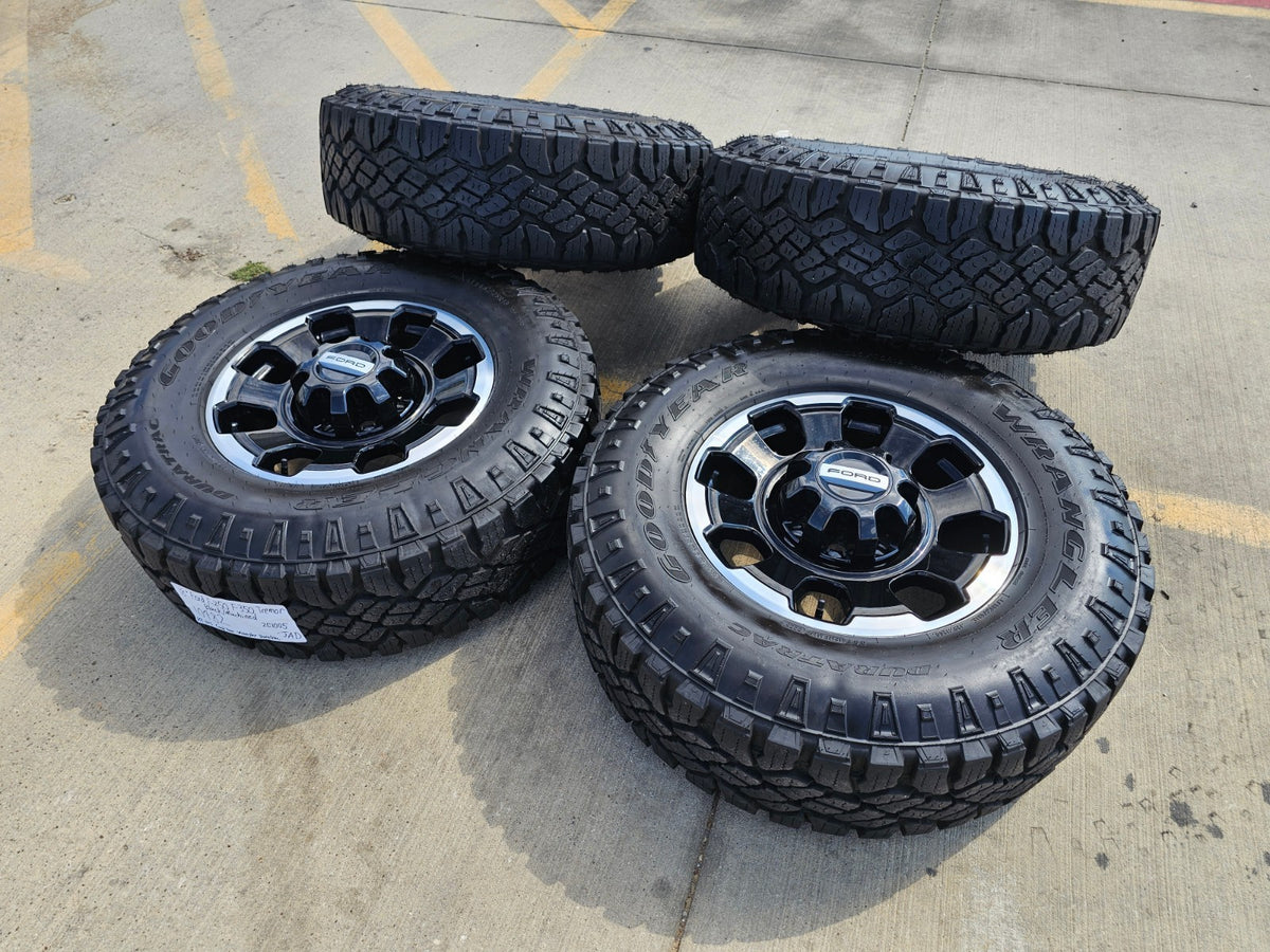 18" Ford F-250 F-350 OEM TREMOR rims wheels 10482 tires SET GOODYEAR DURATRAC AT