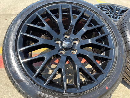 19" Ford Mustang GT Track Pack OEM 10036 10038 wheels rims PIRELLI
