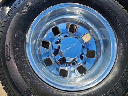 18" GMC Sierra 3500 DENALI Dually rims wheels OEM 14127 14129 8x210 MICHELIN NEW