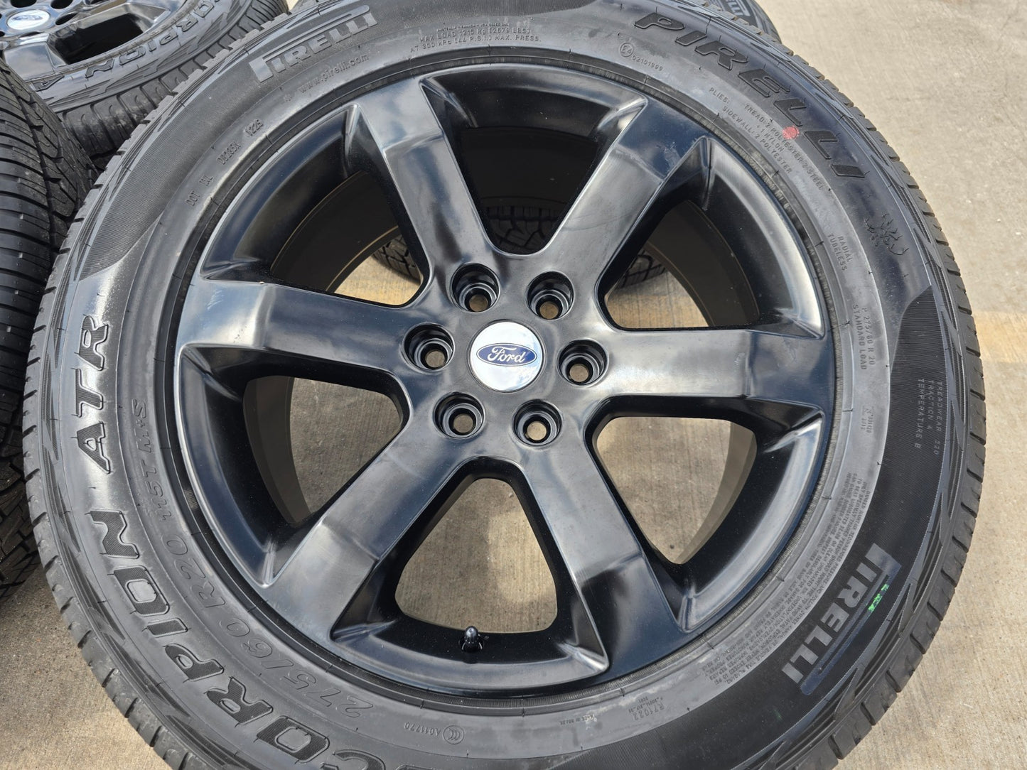20" Ford F-150 OEM rims wheels BLACK 10347 Expedition PIRELLI A/TR NEW