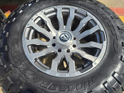 20x10 20" FUEL D693 Blitz Ford F-250 F-350 rims wheels tires 8x170 -18 NITRO 37"
