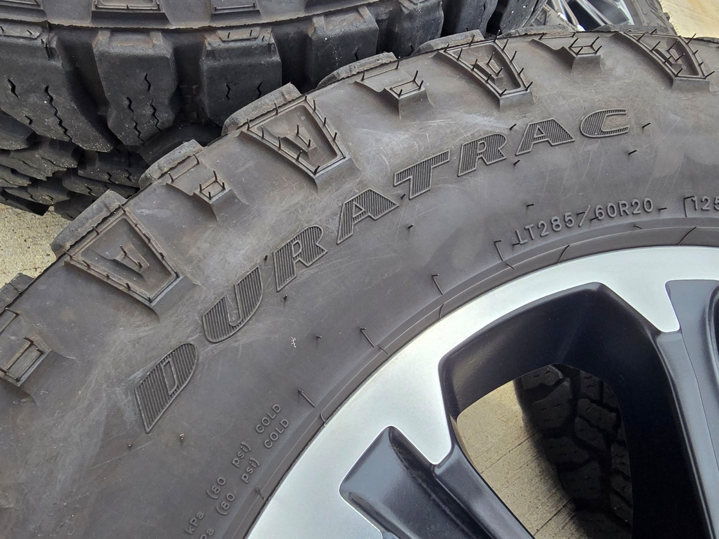 20" Dodge Ram 2500 3500 LARAMIE OEM wheels rims DURATRAC A/T SET 2025 2026 2027