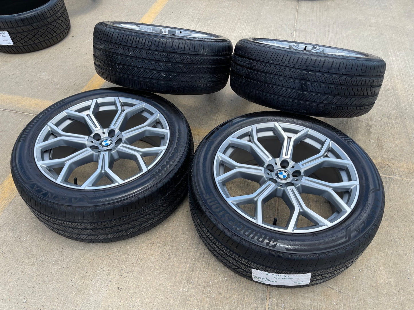 21" BMW X6 X7 OEM 86533 96409 Series 753 wheels rims tires BRIDGESTONE
