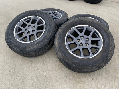 18" Jeep Gladiator Overland OEM wheels rims Wrangler 9241 tires