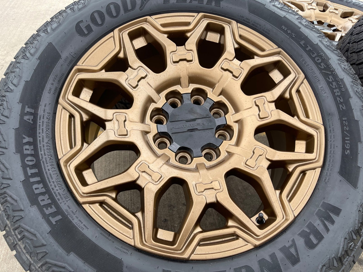 22" Hummer EV HEV 2500 OEM 8x165 14094 wheels rims 2024 2025 2026 NEW GOODYEAR