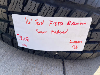 16" Ford F-250 F-350 Excursion OEM 3408 polished wheels rims tires