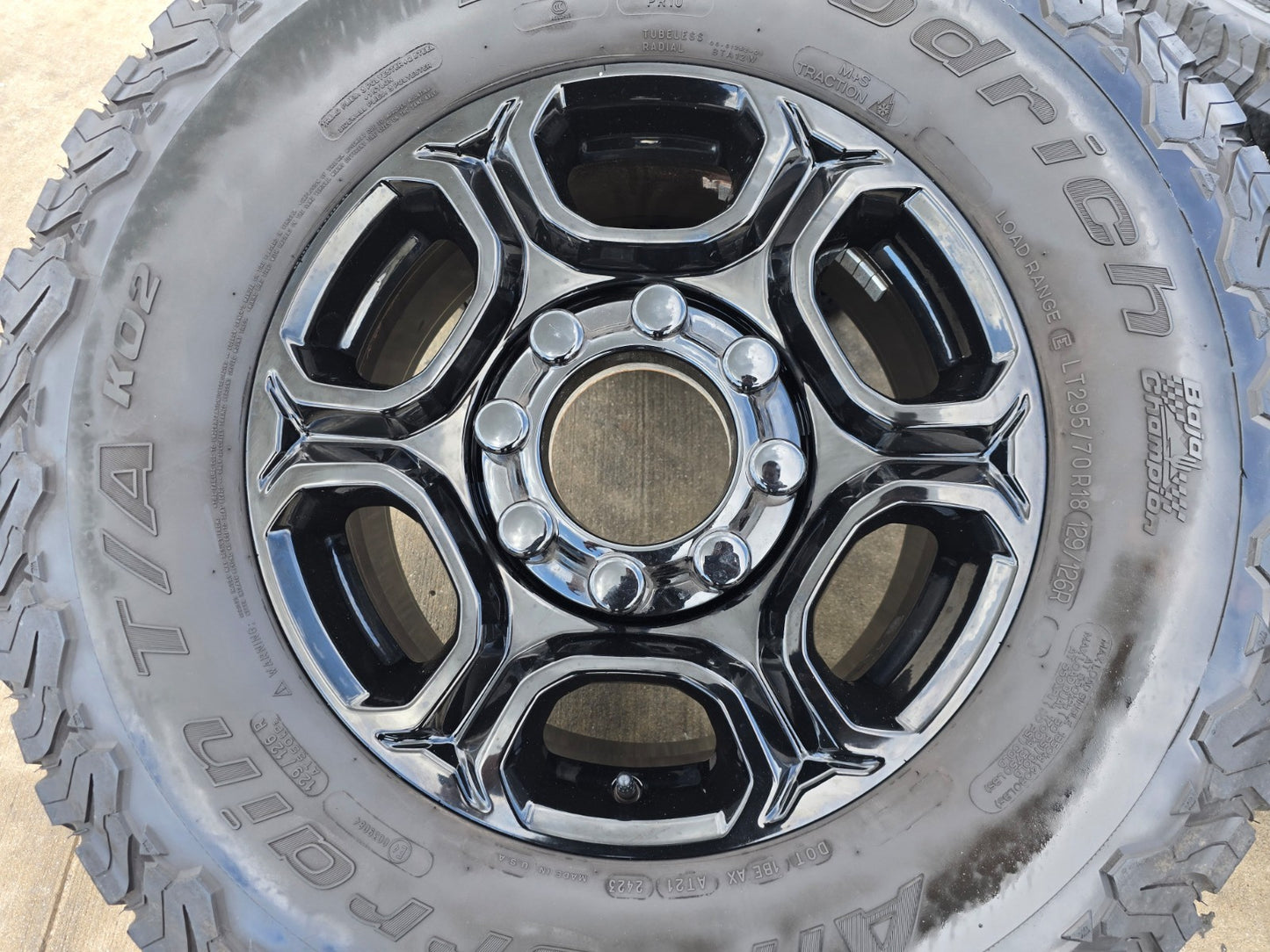 18" Ford F-250 F-350 Lariat FX-4 OEM black 10479 wheels rims 2025 2026 BFG 34"