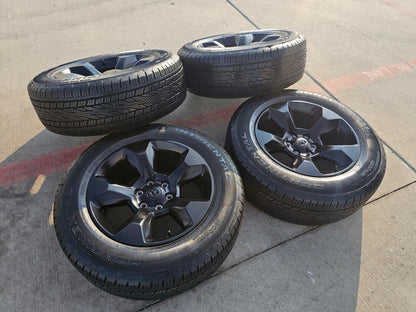 20" Ram 1500 OEM LIMITED Laramie wheels rims black 2675 2722 CONTINENTAL