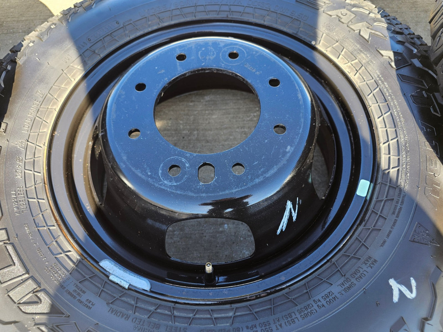 17" Dodge Ram 3500 Dually Laramie 8x200 wheels rims 2701 2702 OEM SET FALKEN
