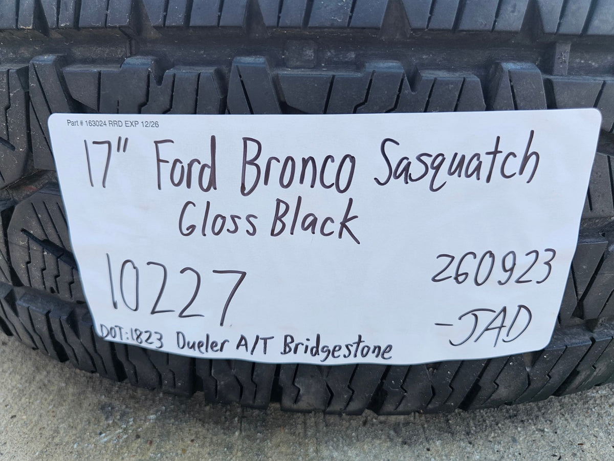 17" Ford Bronco wheels rims OEM 10227 Ranger SET BRIDGESTONE A/T NEW
