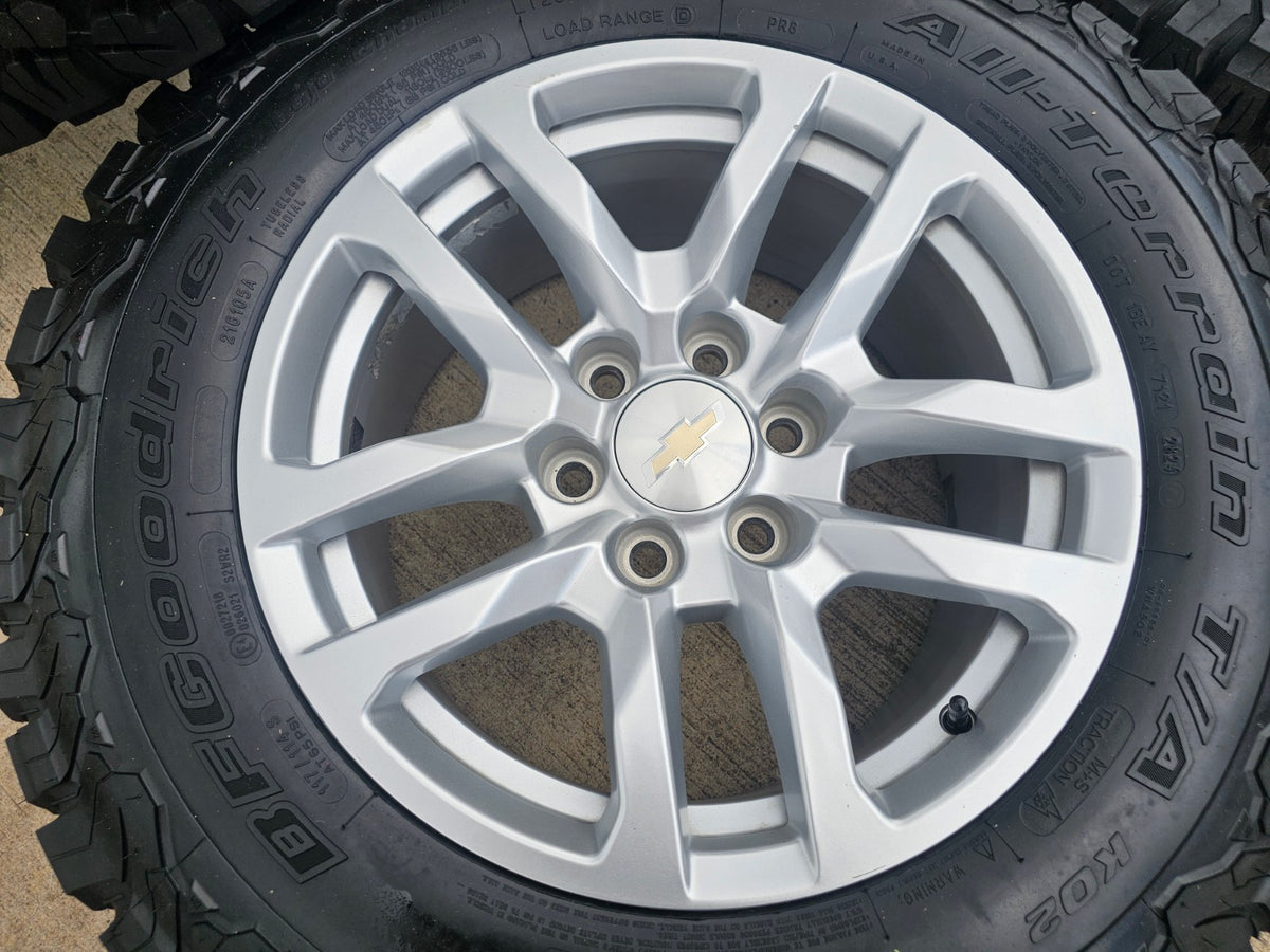 18" Chevy Silverado Suburban Tahoe OEM 5912 wheels rims Yukon Sierra BFG NEW