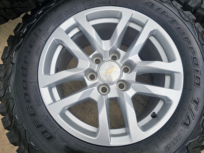 18" Chevy Silverado Suburban Tahoe OEM 5912 wheels rims Yukon Sierra BFG NEW