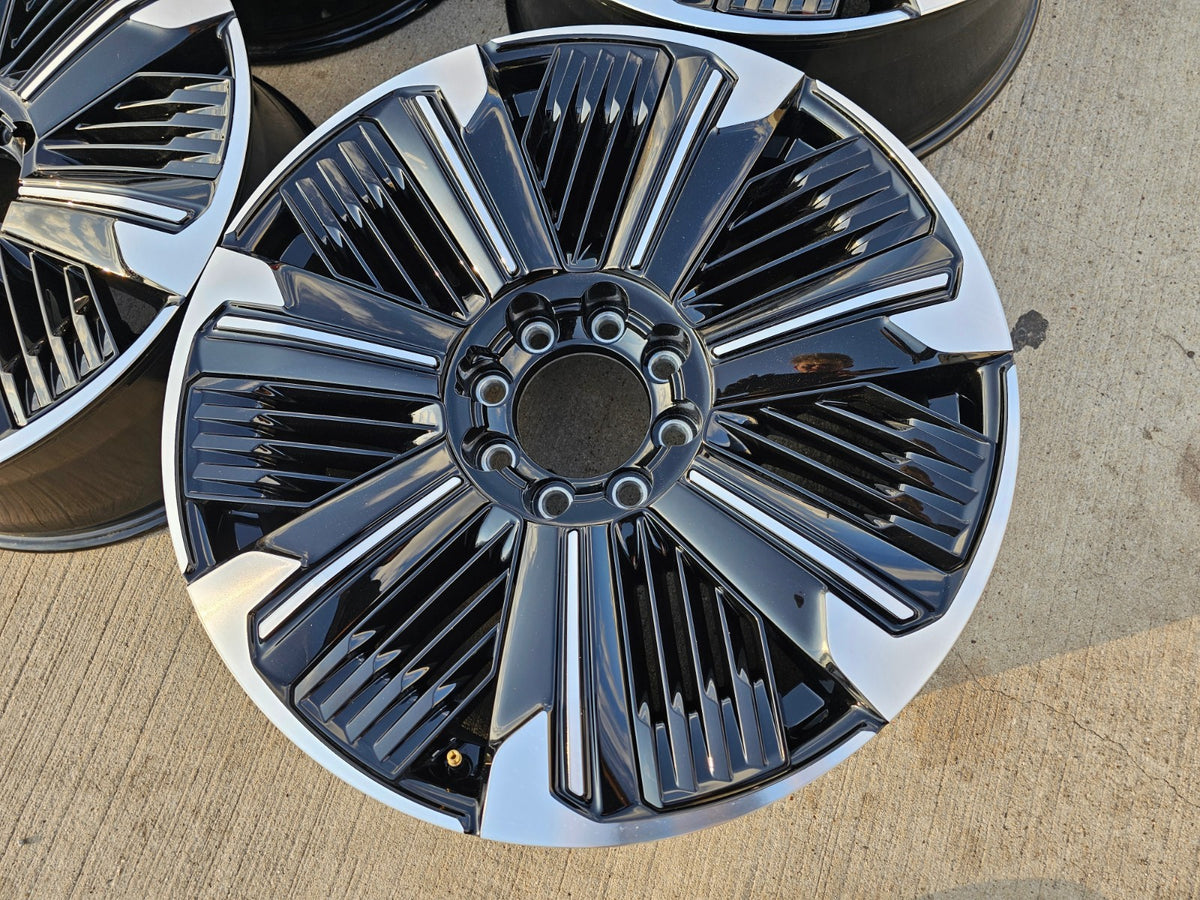 24" Cadillac Escalade IQ EV OEM 8x165 wheels rims Hummer 2500 2024 2025 2026