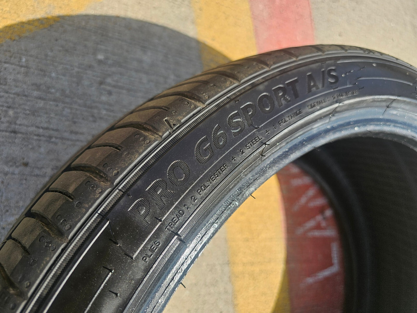 (1) 255/35/20 Falken Pro G6 Sport A/S tire 255/35r20