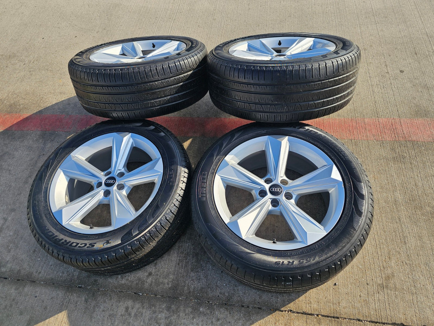 19" Audi Q7 OEM wheels rims Q8 RS S VW Atlas 12052 tires 2022 2023 2024 2025