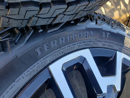 22" Chevy Silverado GMC Sierra 2500 OEM wheels rims 2023 2024 2025 NEW A/T tires