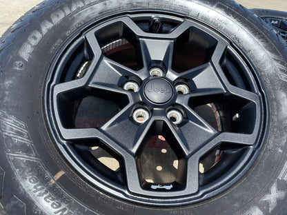 17" Jeep Wrangler SPORT OEM wheels rims tires 9237 black 2023 2024 2025 NEW